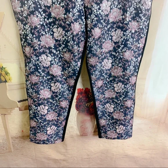 NEW Eloquii Studio Kady Fit Floral Jacquard Pant - Picture 5 of 11